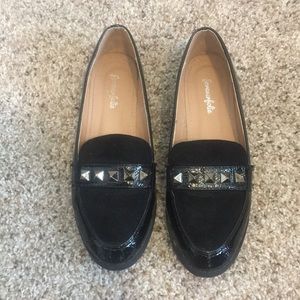 Black loafers